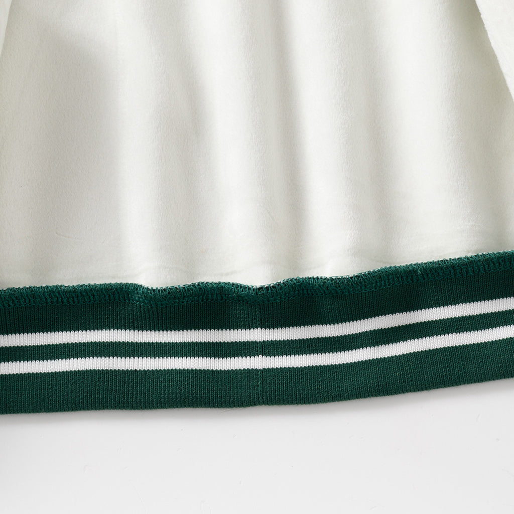 Boys Collegiate Colorblock Varsity Jacket – Green or Navy