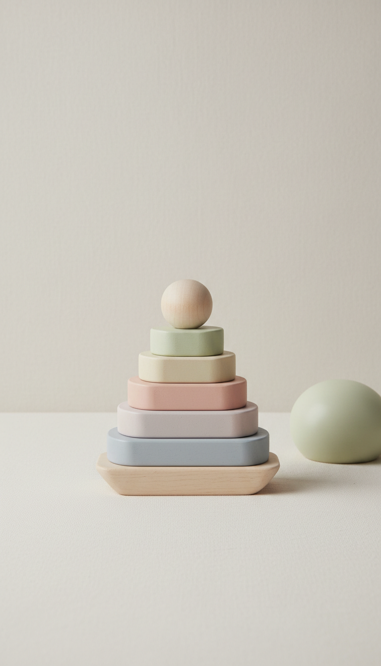 Pastel Wooden Stacking Toy
