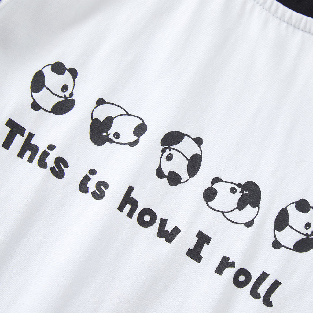 Baby Panda 'This Is How I Roll' Romper
