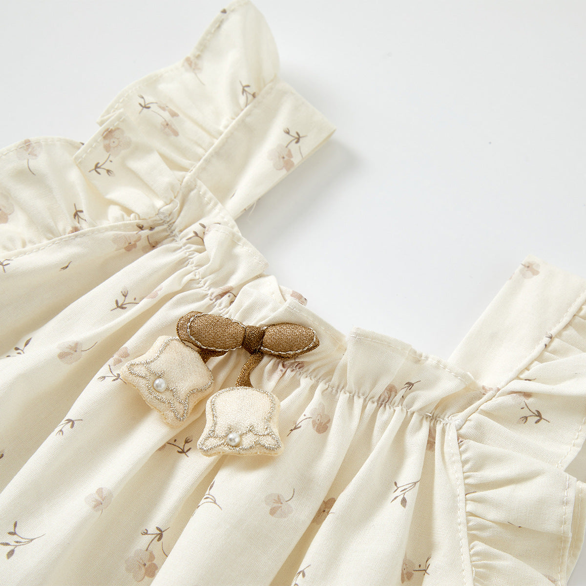 Baby Girls Ditsy Floral Ruffle Top & Bloomer 2-Piece Set