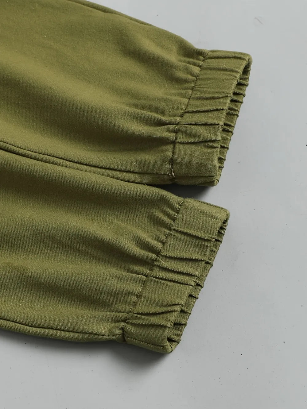 Boys Colorblock Sweatshirt & Jogger Set – Olive Green