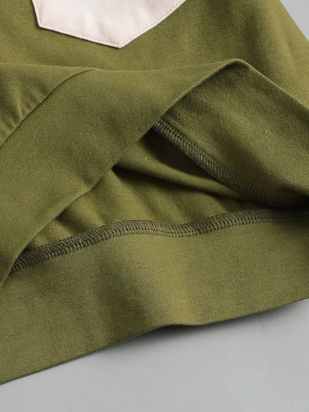 Boys Colorblock Sweatshirt & Jogger Set – Olive Green