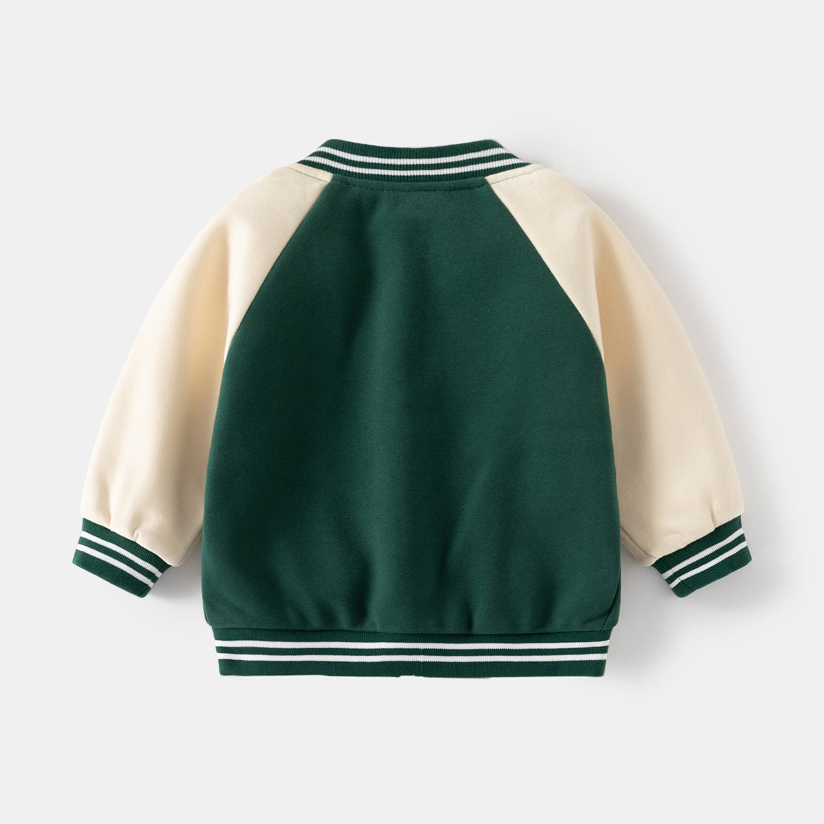 Boys Collegiate Colorblock Varsity Jacket – Green or Navy
