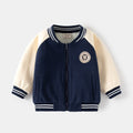 Boys Collegiate Colorblock Varsity Jacket – Green or Navy