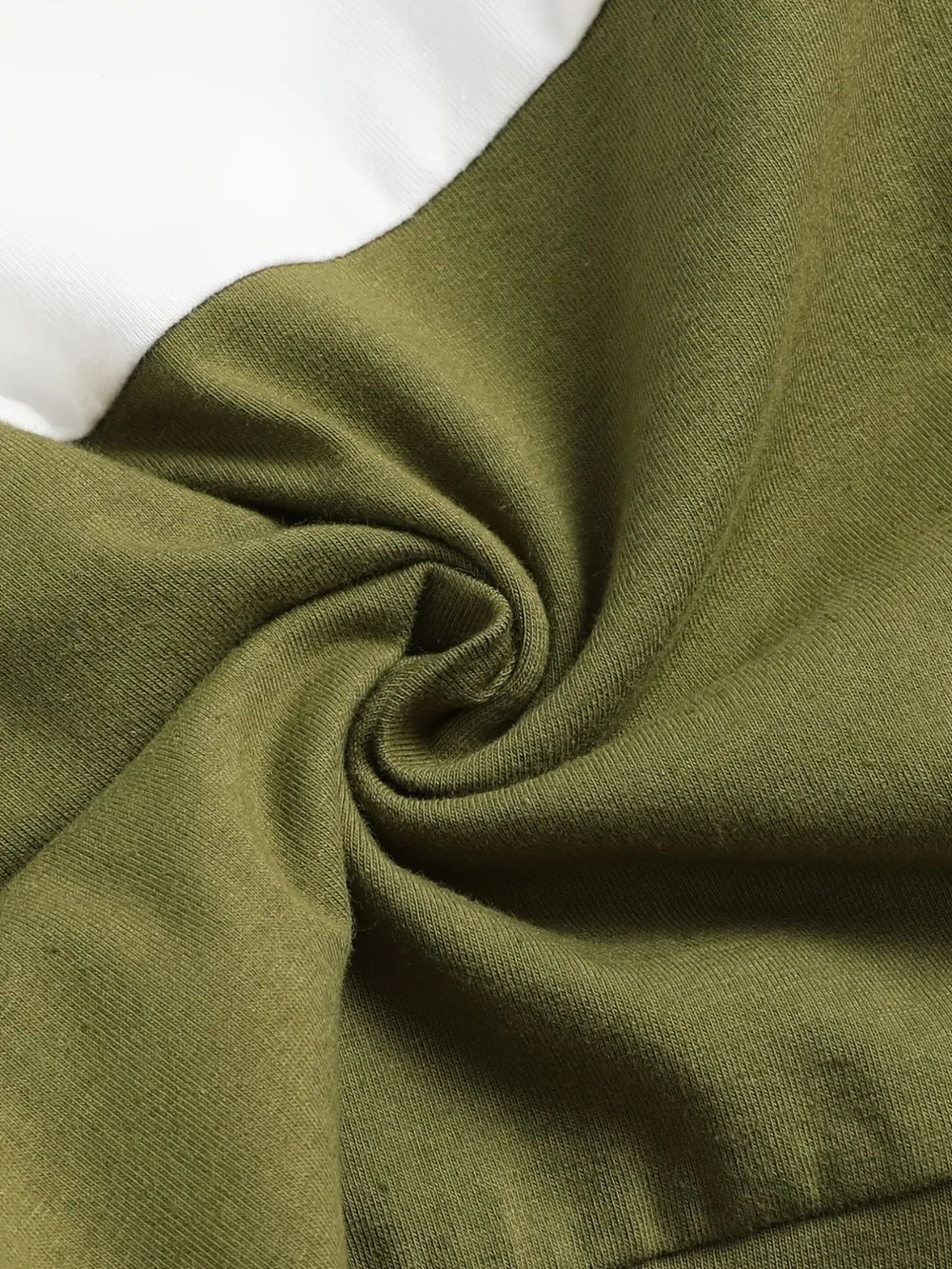 Boys Colorblock Sweatshirt & Jogger Set – Olive Green